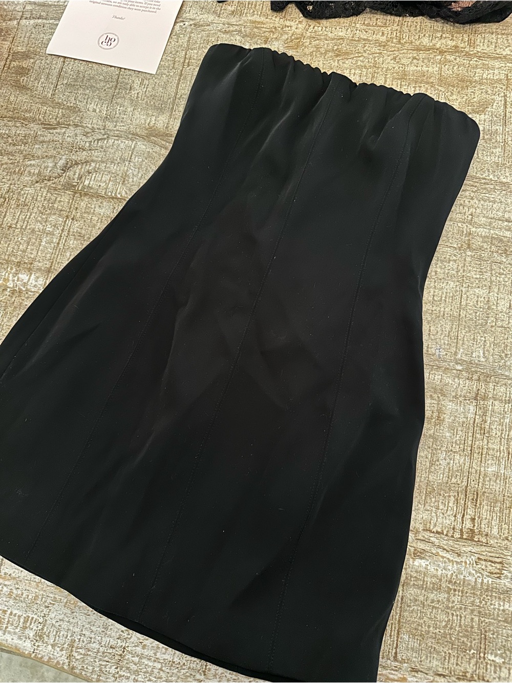 Meshki mini black tube dress
